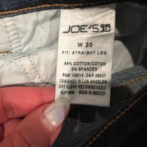 Joe’s Dark blue straight leg jeans